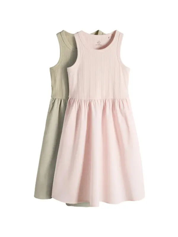 The Set The Set Haljina  pastelno zelena / rosé