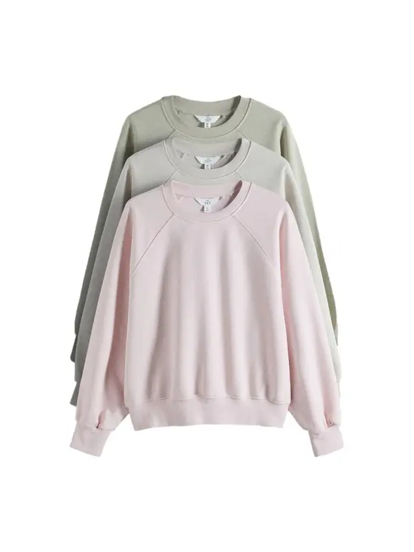 The Set The Set Sweater majica  bež siva / kaki / roza
