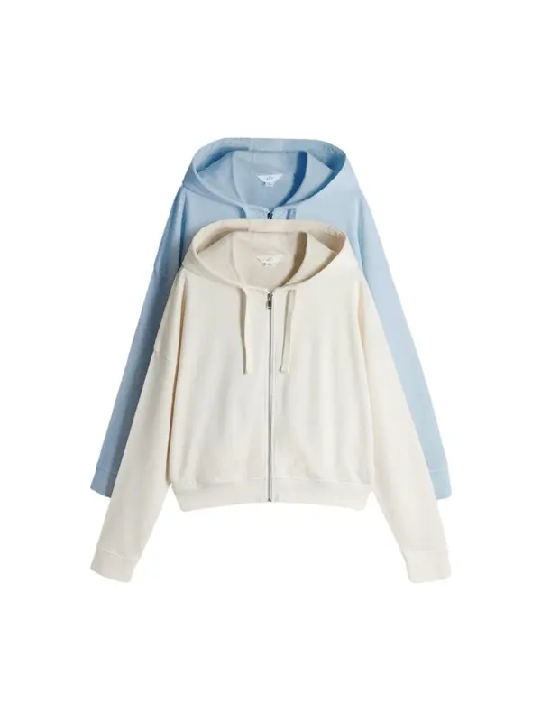The Set The Set Sweater majica  boja pijeska / nebesko plava