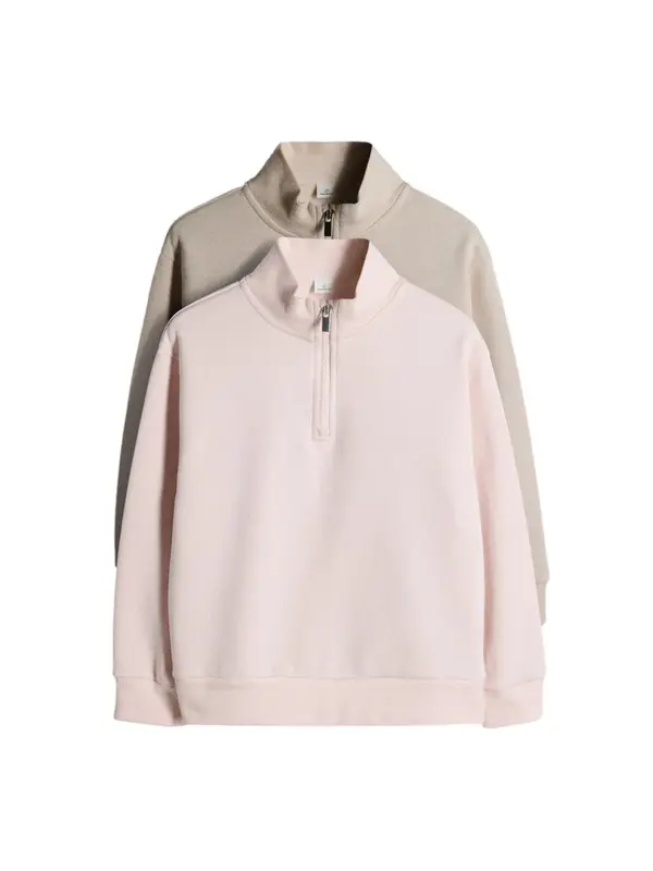 The Set The Set Sweater majica  boja pijeska / pastelno roza