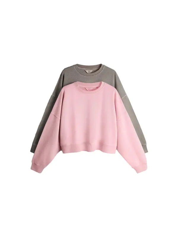 The Set The Set Sweater majica  čokolada / roza
