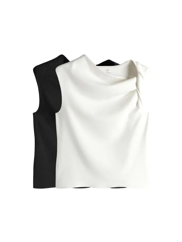 The Set The Set Top  crna / bijela