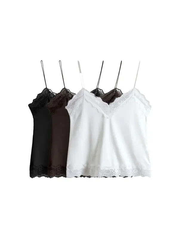 The Set The Set Top  smeđa / crna / bijela