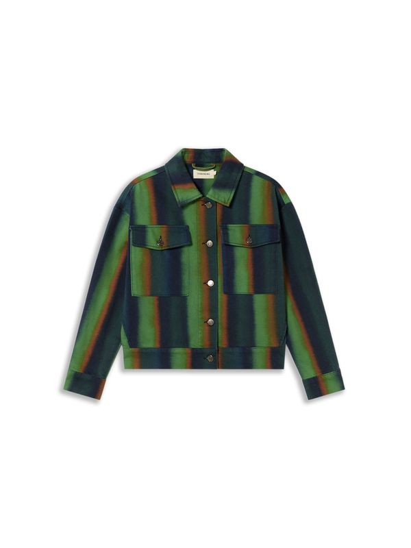 Thinking MU Thinking MU Outdoor jakna 'Frans'  tamno plava / zelena / tamno zelena