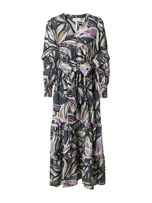 Thought Thought Košulja haljina 'Selene'  sepija / grafit siva / lila / bijela