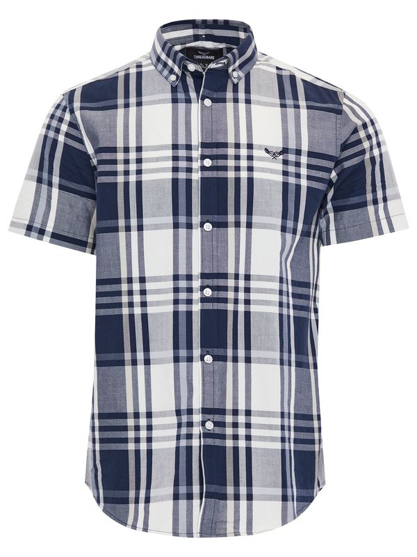 Threadbare Threadbare Košulja 'Marcello'  mornarsko plava / siva / bijela