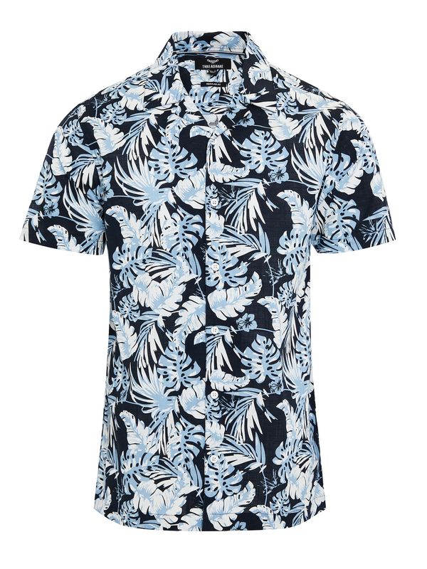 Threadbare Threadbare Košulja 'Romeo'  svijetloplava / crna