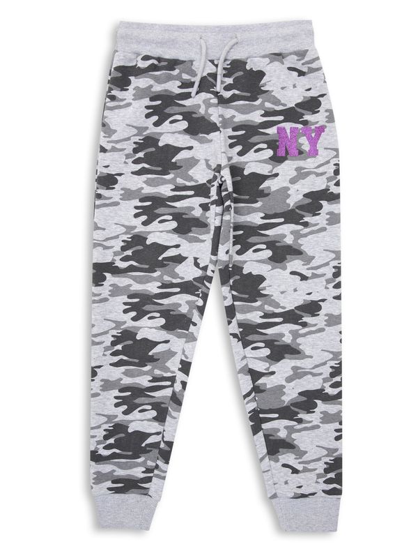 Threadgirls Threadgirls Hlače 'Melissa'  siva / siva melange / ljubičasta