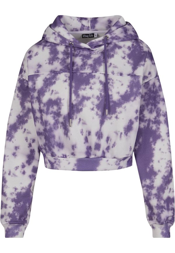 Thug Life Thug Life Sweater majica 'Dystopia'  lavanda / bijela