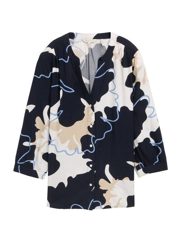 TOM TAILOR TOM TAILOR Bluza  bež / mornarsko plava / golublje plava / bijela