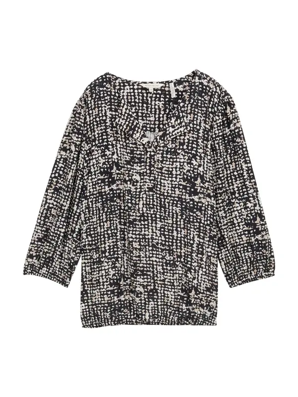 Tom Tailor TOM TAILOR Bluza  bež / morsko plava / bijela
