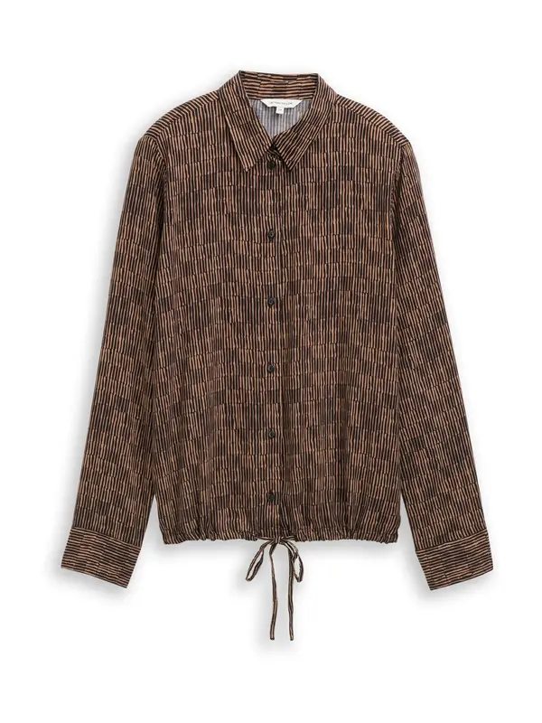 Tom Tailor TOM TAILOR Bluza  boja devine dlake (camel) / crna