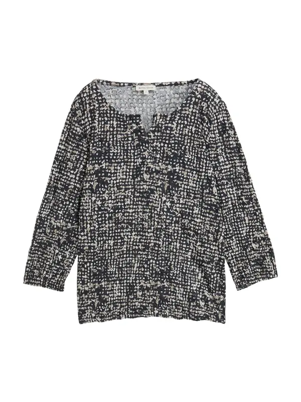 Tom Tailor TOM TAILOR Bluza  boja devine dlake (camel) / mornarsko plava / bijela