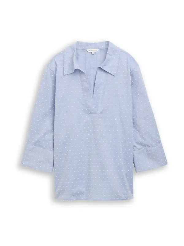 Tom Tailor TOM TAILOR Bluza  golublje plava / bijela