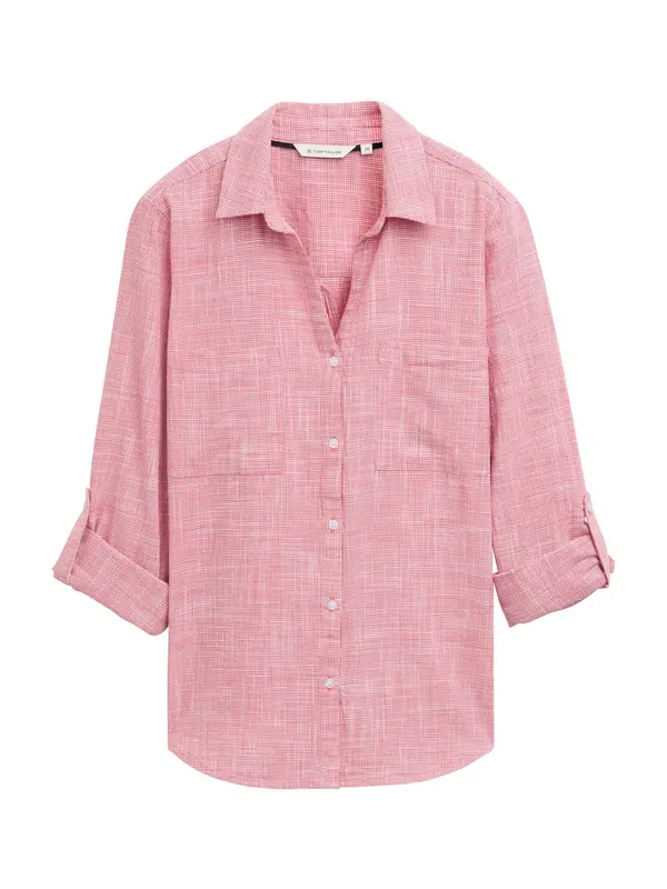 Tom Tailor TOM TAILOR Bluza  lubenica roza / bijela