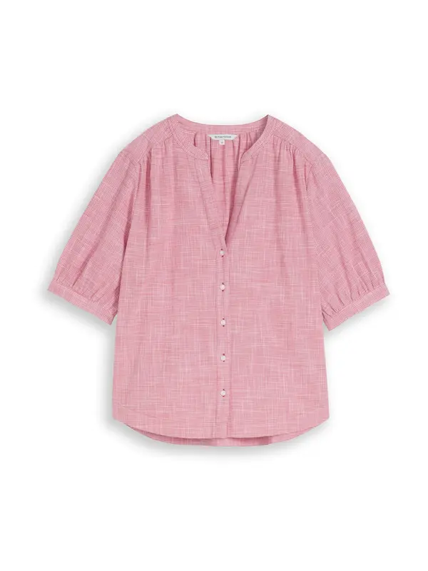 TOM TAILOR TOM TAILOR Bluza  lubenica roza / prljavo bijela