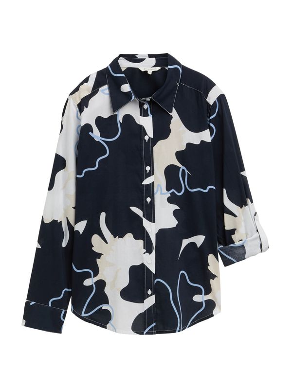 TOM TAILOR TOM TAILOR Bluza  mornarsko plava / azur / bijela