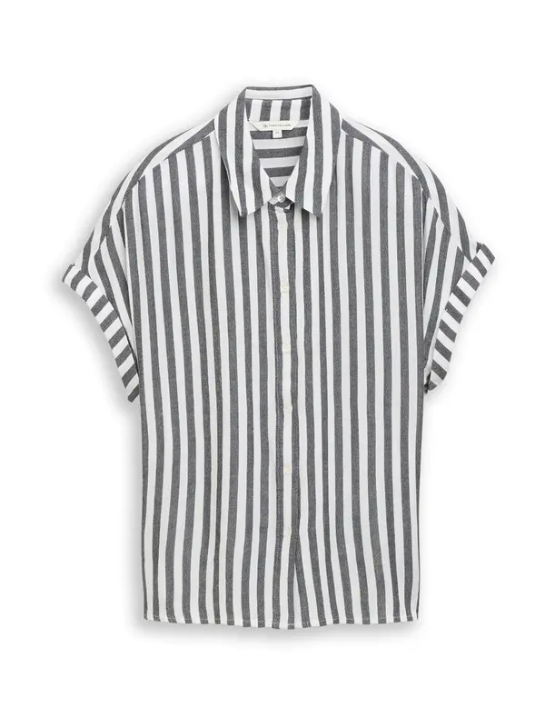 TOM TAILOR TOM TAILOR Bluza  mornarsko plava / bijela