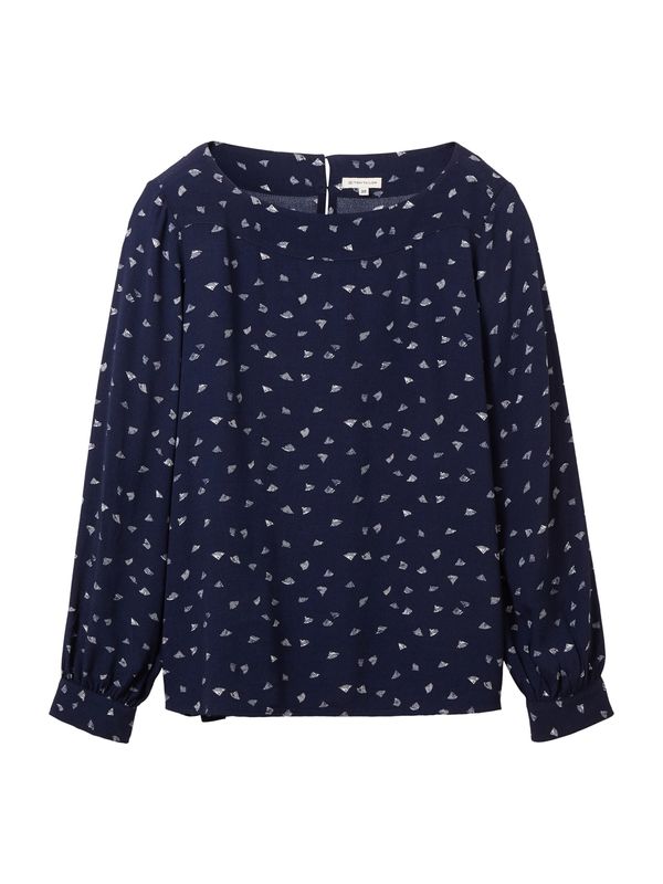 TOM TAILOR TOM TAILOR Bluza  mornarsko plava / bijela