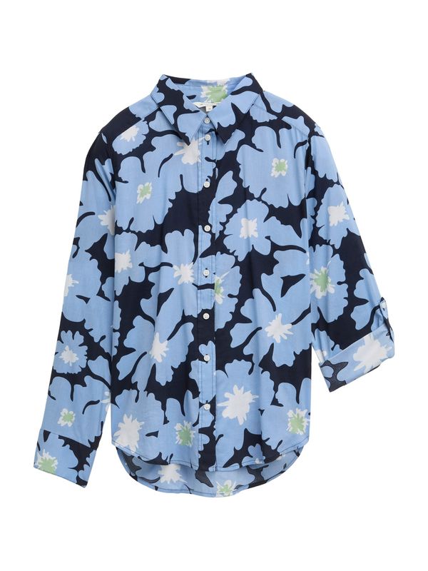 TOM TAILOR TOM TAILOR Bluza  mornarsko plava / svijetloplava / pastelno zelena / bijela