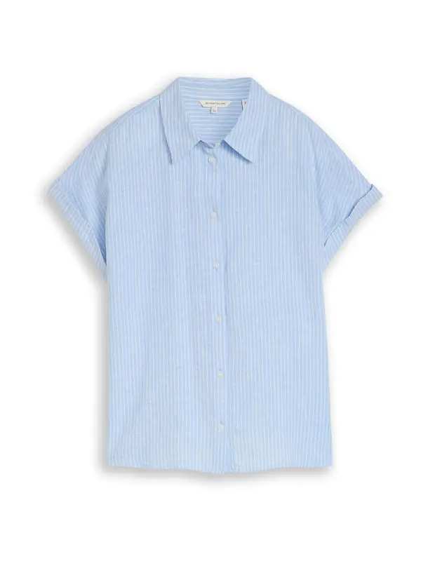 Tom Tailor TOM TAILOR Bluza  nebesko plava / bijela