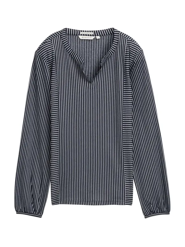 Tom Tailor TOM TAILOR Bluza  noćno plava / bijela