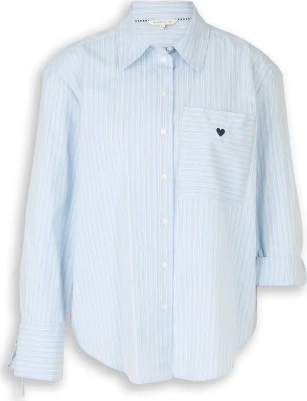 Tom Tailor TOM TAILOR Bluza  pastelno plava / pastelno žuta / bijela
