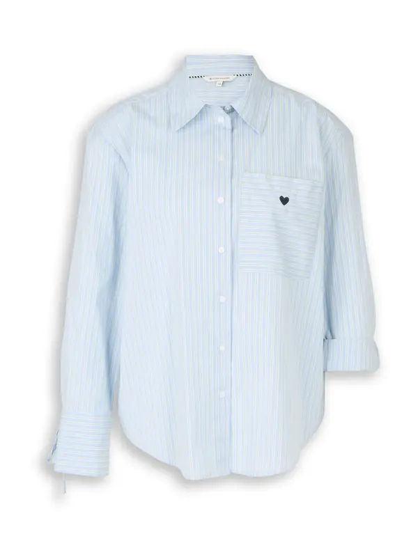 TOM TAILOR TOM TAILOR Bluza  pastelno plava / pastelno žuta / bijela