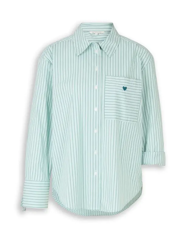 Tom Tailor TOM TAILOR Bluza  petrol / menta / bijela