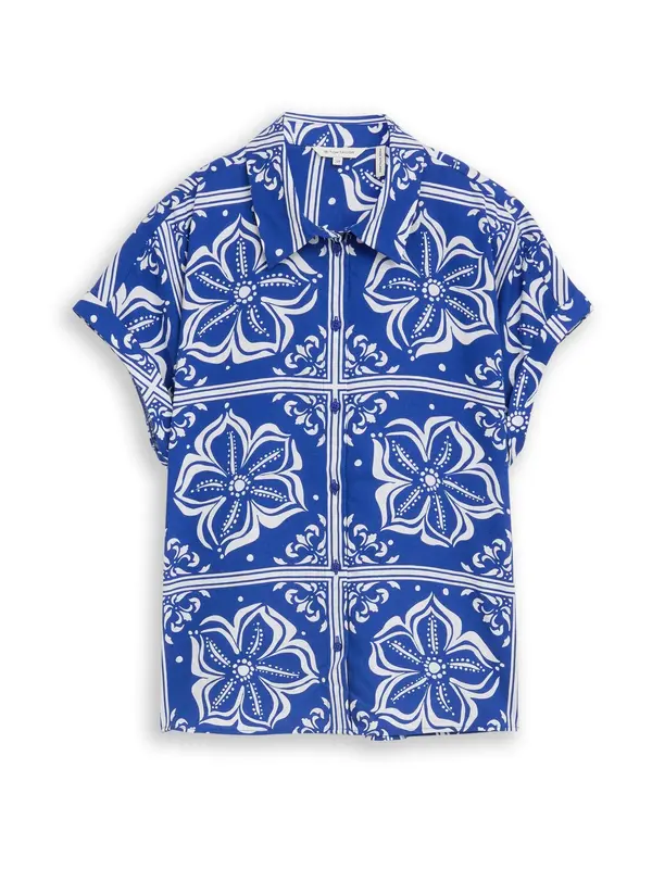 TOM TAILOR TOM TAILOR Bluza  plava / bijela