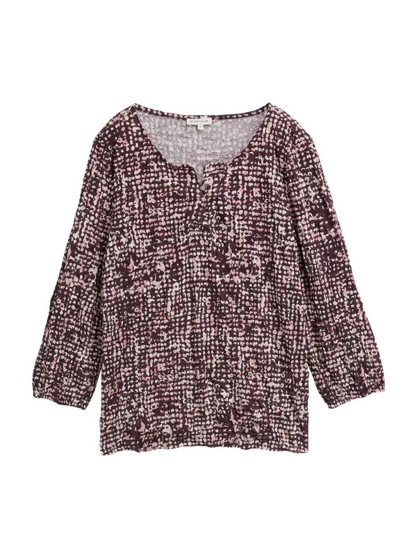 Tom Tailor TOM TAILOR Bluza  roza / boja vina / bijela
