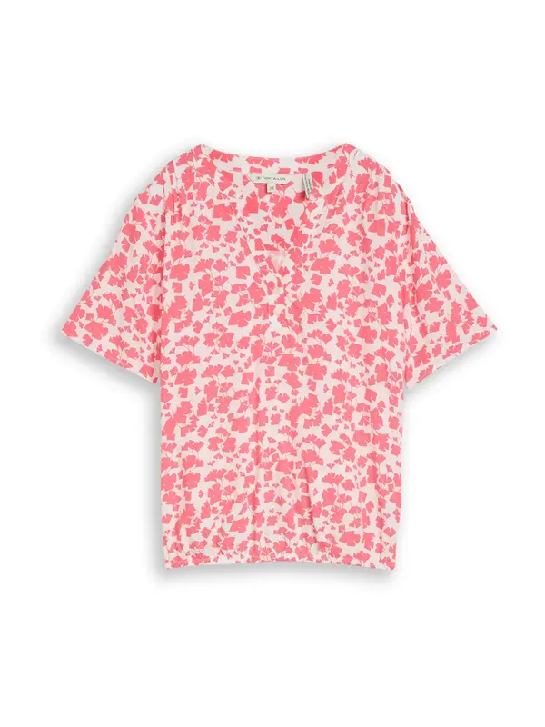 Tom Tailor TOM TAILOR Bluza  ružičasta / bijela