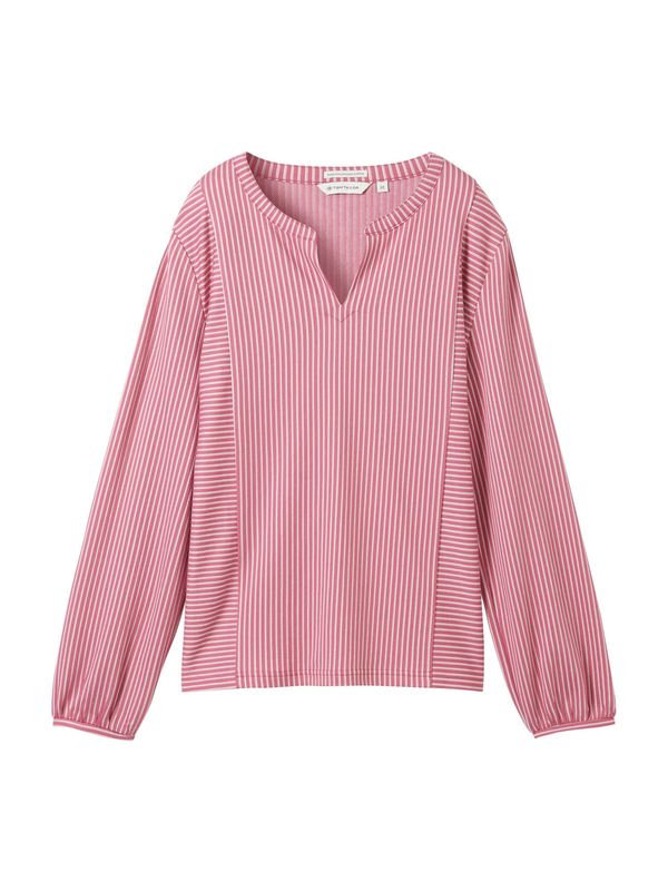 TOM TAILOR TOM TAILOR Bluza  ružičasta / bijela