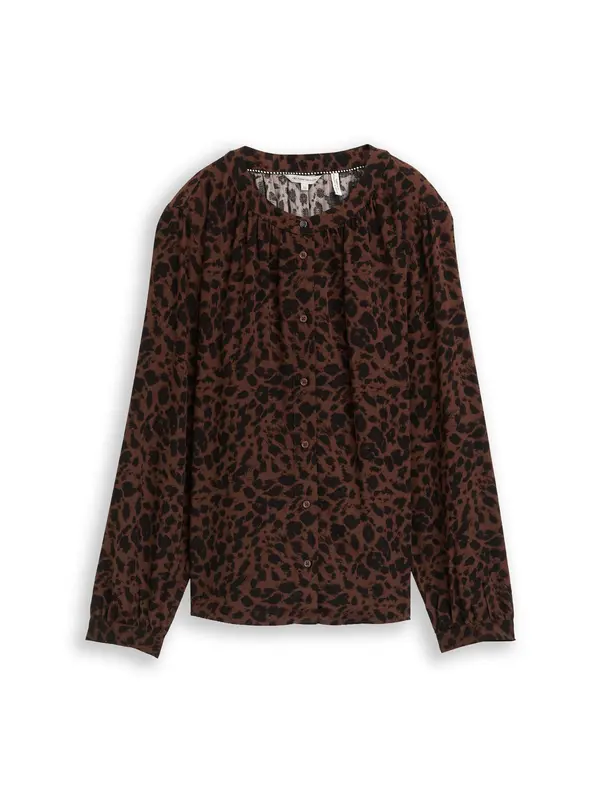 Tom Tailor TOM TAILOR Bluza  smeđa / crna
