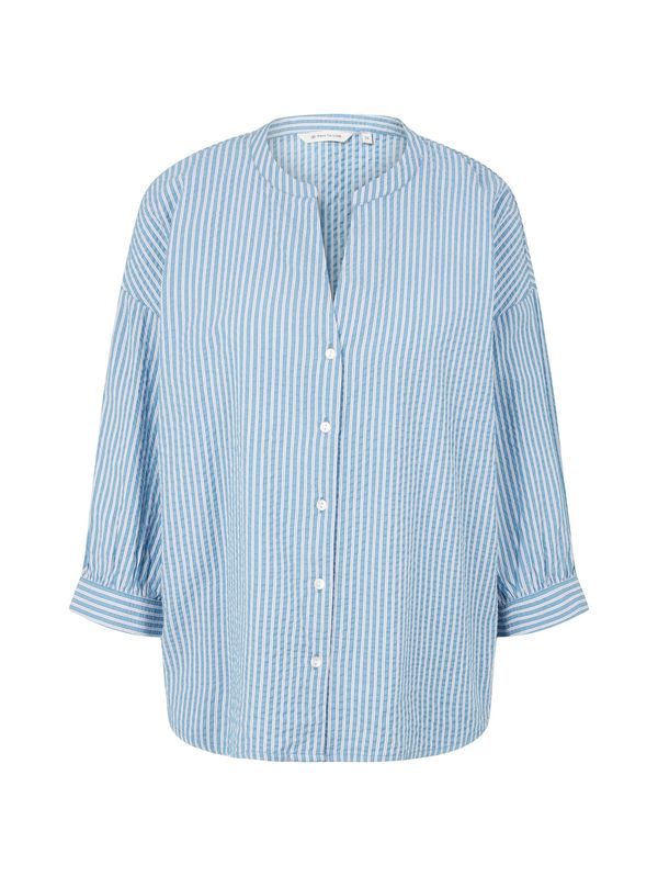 TOM TAILOR TOM TAILOR Bluza  svijetloplava / bijela