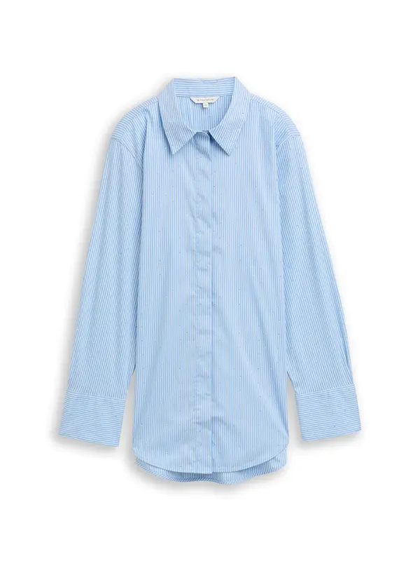 Tom Tailor TOM TAILOR Bluza  svijetloplava / bijela