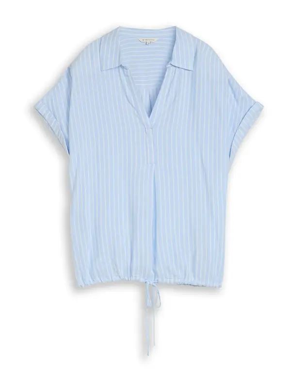 TOM TAILOR TOM TAILOR Bluza  svijetloplava / bijela