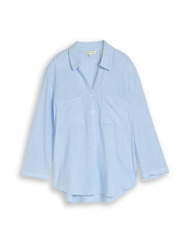 TOM TAILOR TOM TAILOR Bluza  svijetloplava / bijela