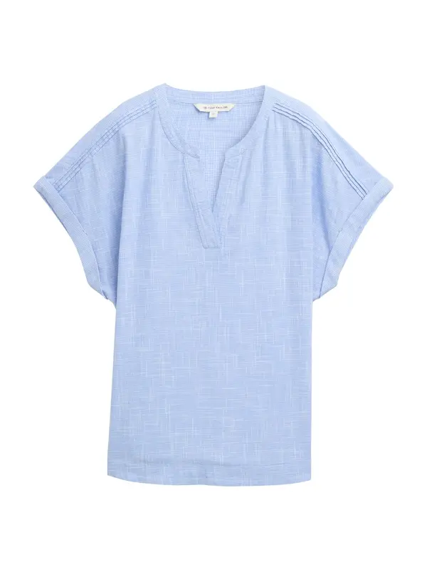Tom Tailor TOM TAILOR Bluza  svijetloplava / bijela