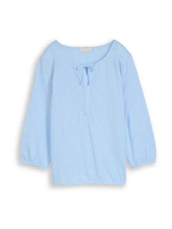 Tom Tailor TOM TAILOR Bluza  svijetloplava / bijela