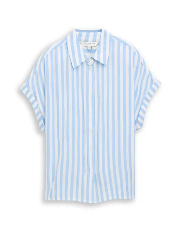 TOM TAILOR TOM TAILOR Bluza  svijetloplava / bijela