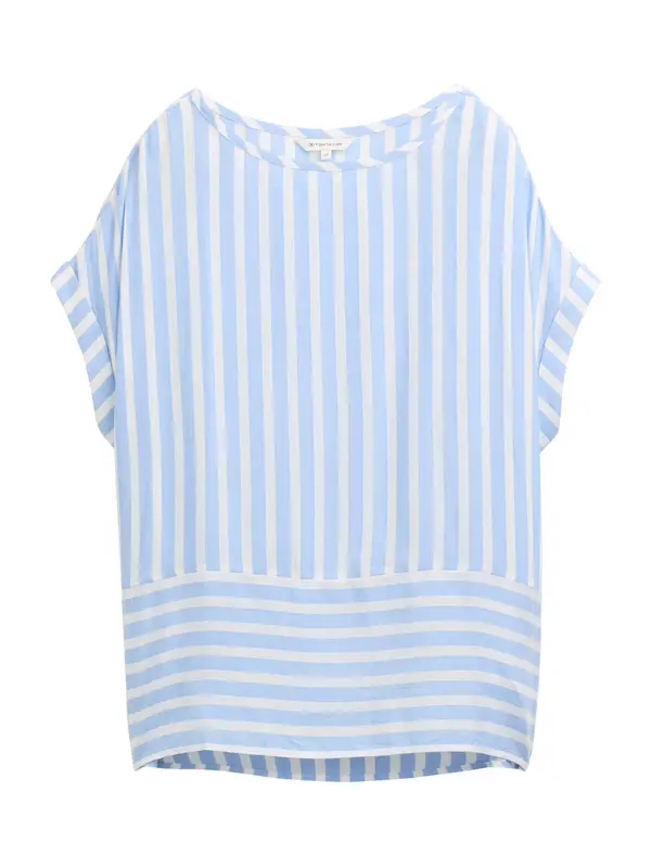 Tom Tailor TOM TAILOR Bluza  svijetloplava / prljavo bijela