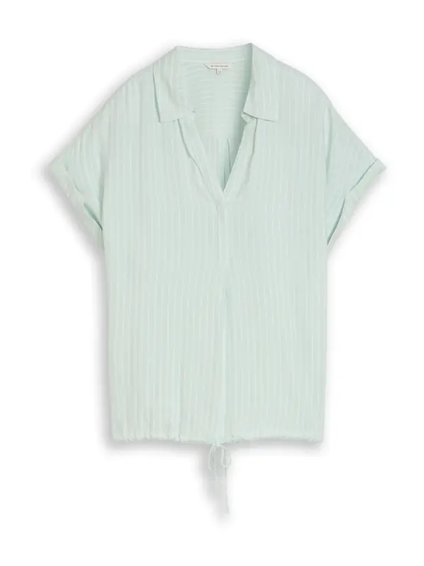 Tom Tailor TOM TAILOR Bluza  svijetlozelena / bijela
