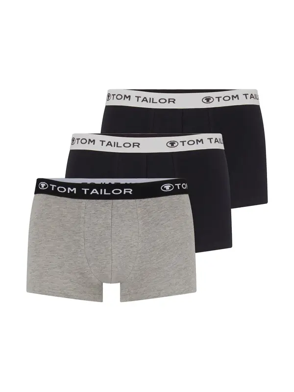 TOM TAILOR TOM TAILOR Bokserice  antracit siva / siva melange / crna / bijela