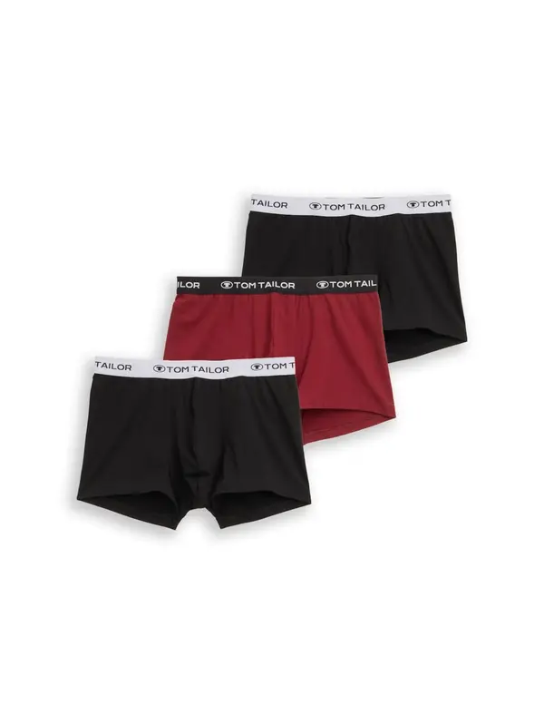 TOM TAILOR TOM TAILOR Bokserice  bordo / crna / bijela