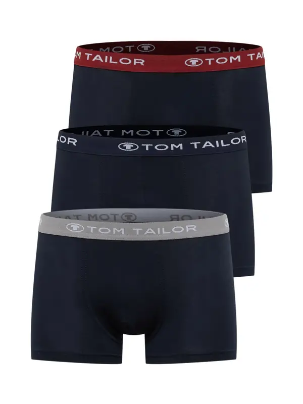 TOM TAILOR TOM TAILOR Bokserice  morsko plava / siva / boja vina / bijela