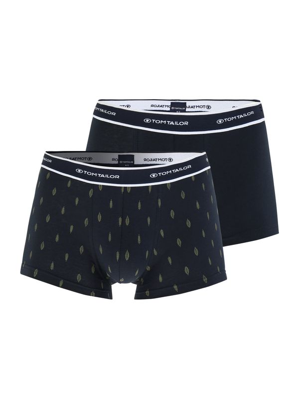 TOM TAILOR TOM TAILOR Bokserice  tamno plava / travnato zelena / bijela