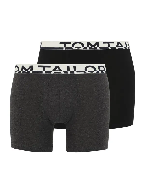 TOM TAILOR TOM TAILOR Bokserice  tamo siva / crna / bijela