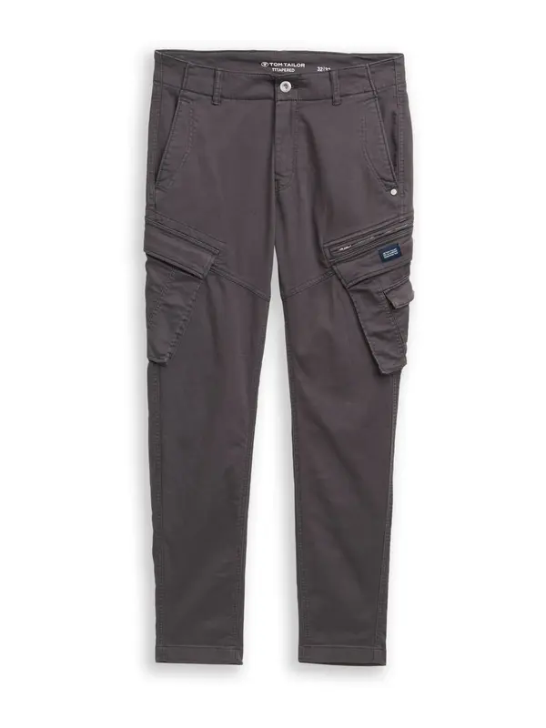Tom Tailor TOM TAILOR Cargo hlače  grafit siva
