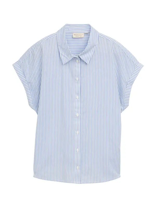 TOM TAILOR DENIM TOM TAILOR DENIM Bluza  golublje plava / bijela